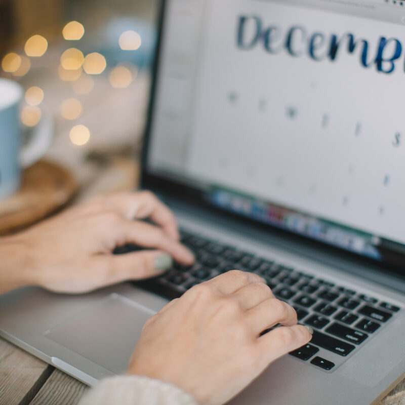 Close,up,shot,of,a,woman,typing,on,keyboard,with