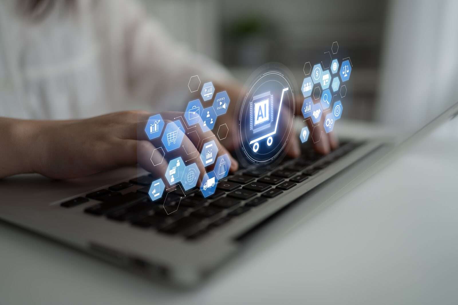 Ai Powered,e Commerce,ecosystem,connecting,customer,data,,marketing,,logistics,,product,management,