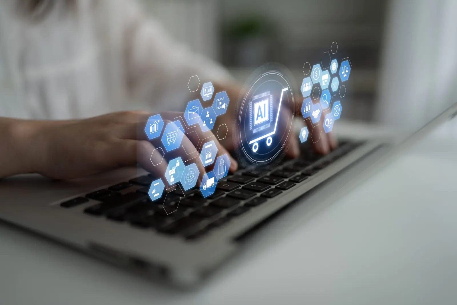 Ai Powered,e Commerce,ecosystem,connecting,customer,data,,marketing,,logistics,,product,management,