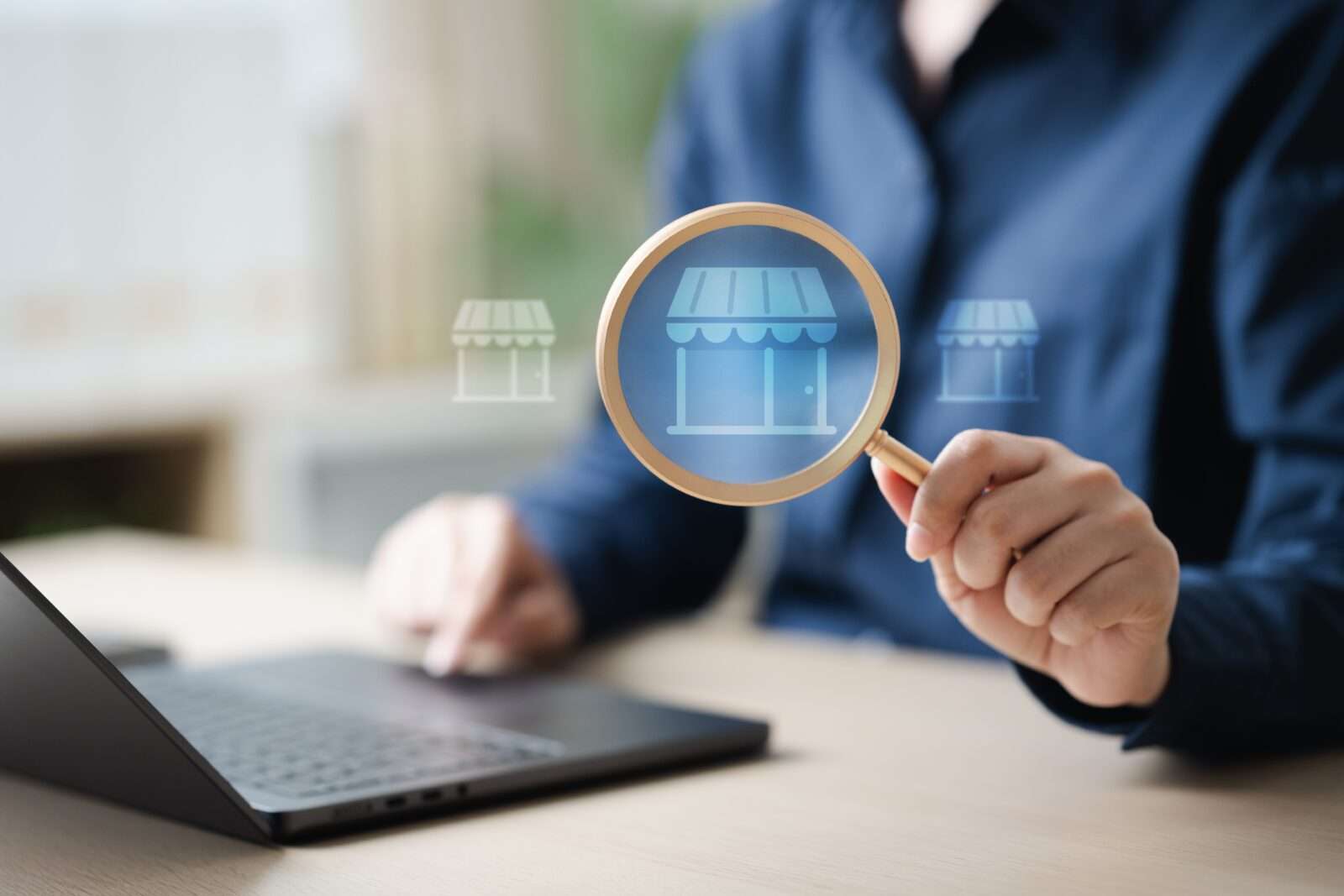 Price,,comparison,,shopping,,deals,,a,person,analyzing,online,stores,with