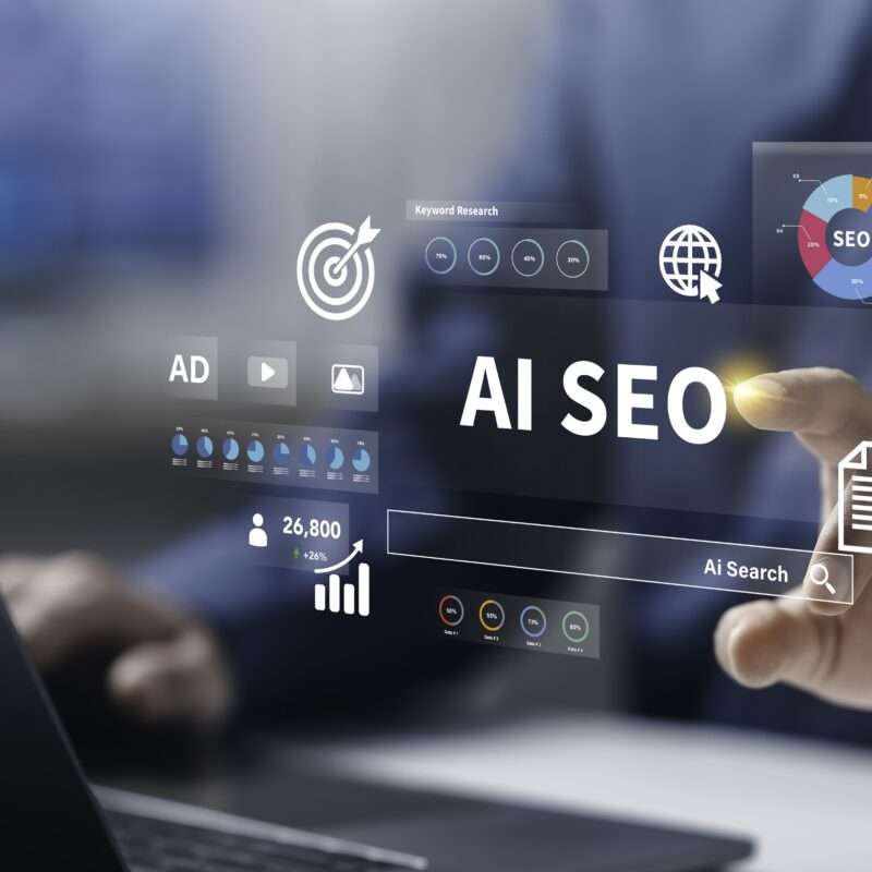 Businessman,analyzes,data,using,ai,technology,to,work,with,tools,